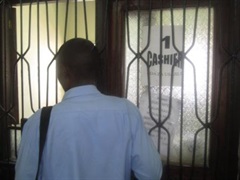 Cashier department (MIS Building,ground floor)